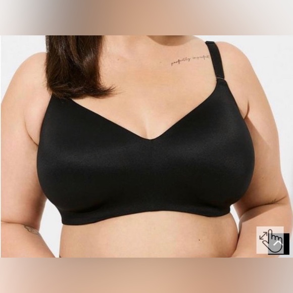 #262 - NWT Torrid Black T-shirt 360 Smoothing Full Coverage Balconette Bra, 36H - Picture 2 of 10
